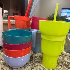 32oz cups with snack container lids